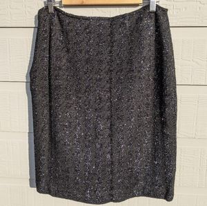 St.John Couture shiny Tweed pencil skirt